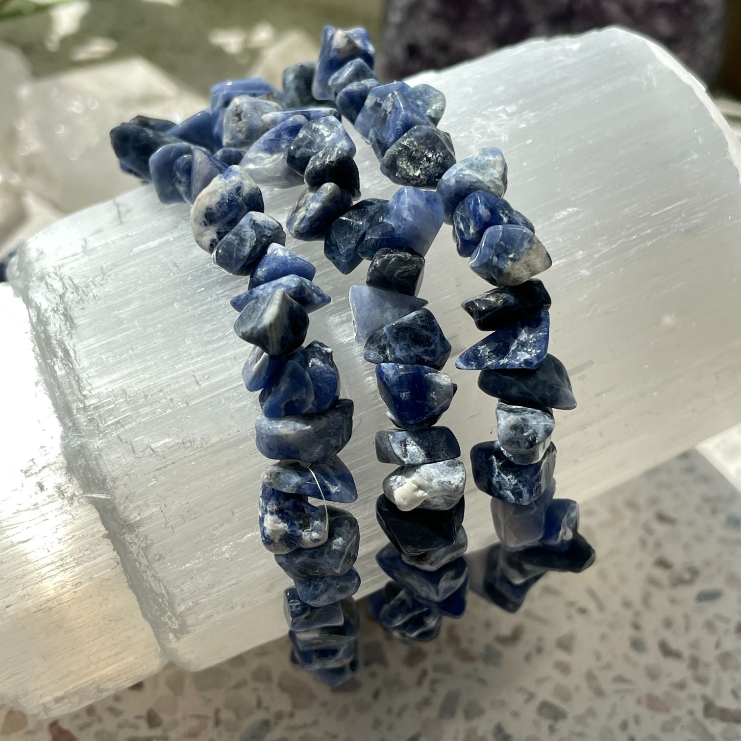 Sodalite Chip Bracelet Sodalite Chip Bracelet
